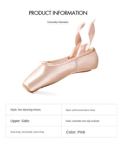 Women Ballet Dance Shoes Child and Adult Ballet Pointe Shoes Professional with Ribbons Shoes Woman Zapatos Mujer Sneakers Girls