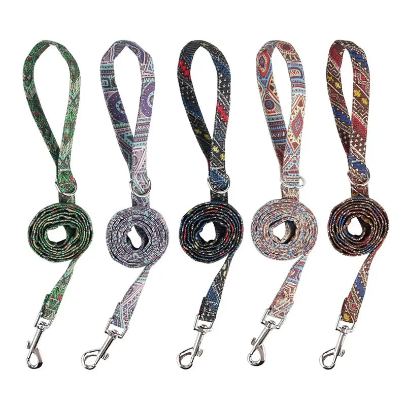Dog Leash Fashion Flower Pet Leashes Medium Large Puppy Leashes Lead Rope For Cat Big Small Pet Harness