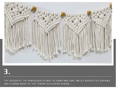 Wall Hanging Decoration Tassel Macrame Hand-Woven Tapestry Bohemian Boho Home Apartment Bedroom Livingroom Hotel Shop Mall Decor