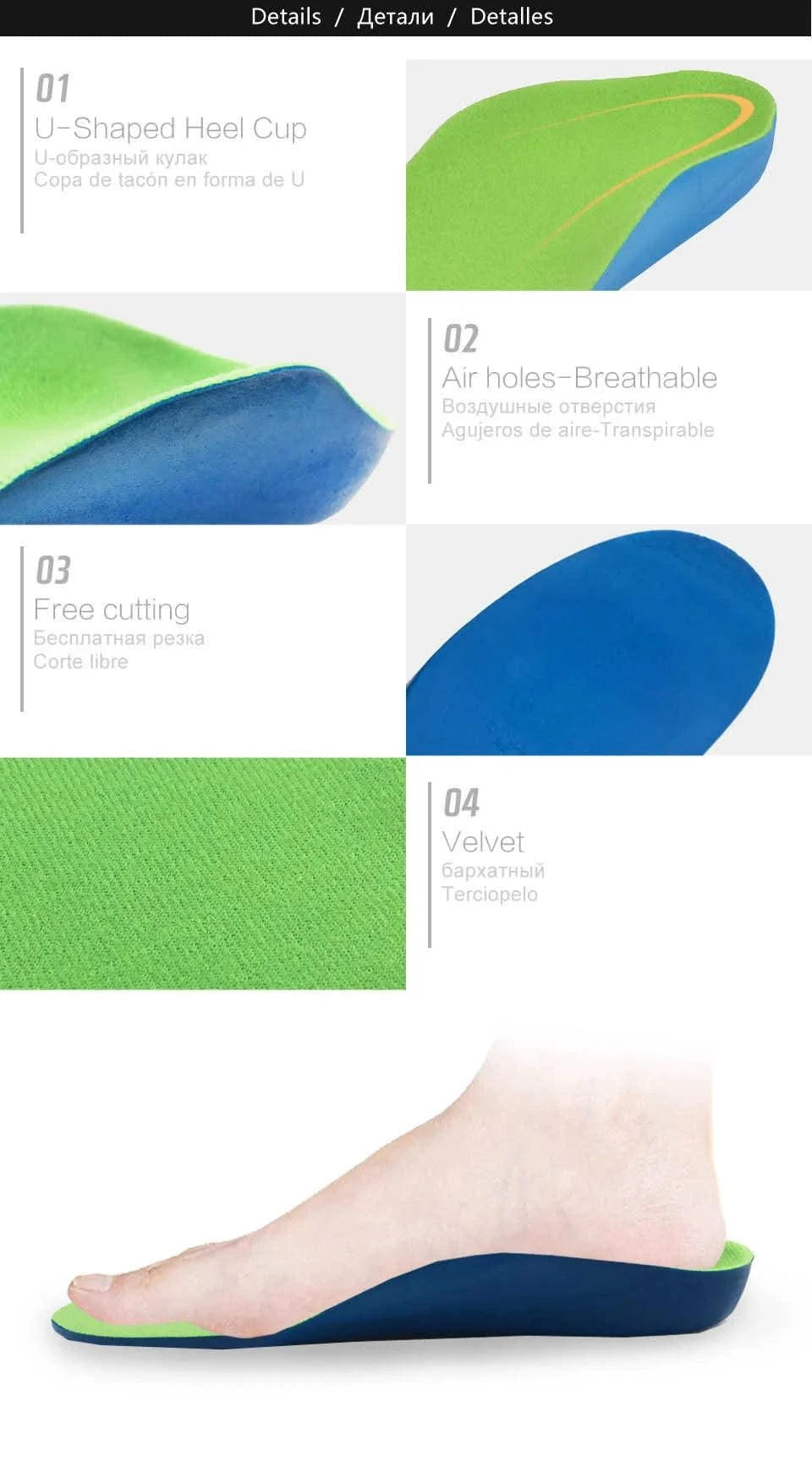 Children's Orthopaedic Insoles For Feet Flat | Foot Arch Support Kids | Sole Insert For Shoes | Orthopaedic Products