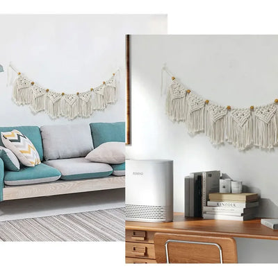 Wall Hanging Decoration Tassel Macrame Hand-Woven Tapestry Bohemian Boho Home Apartment Bedroom Livingroom Hotel Shop Mall Decor