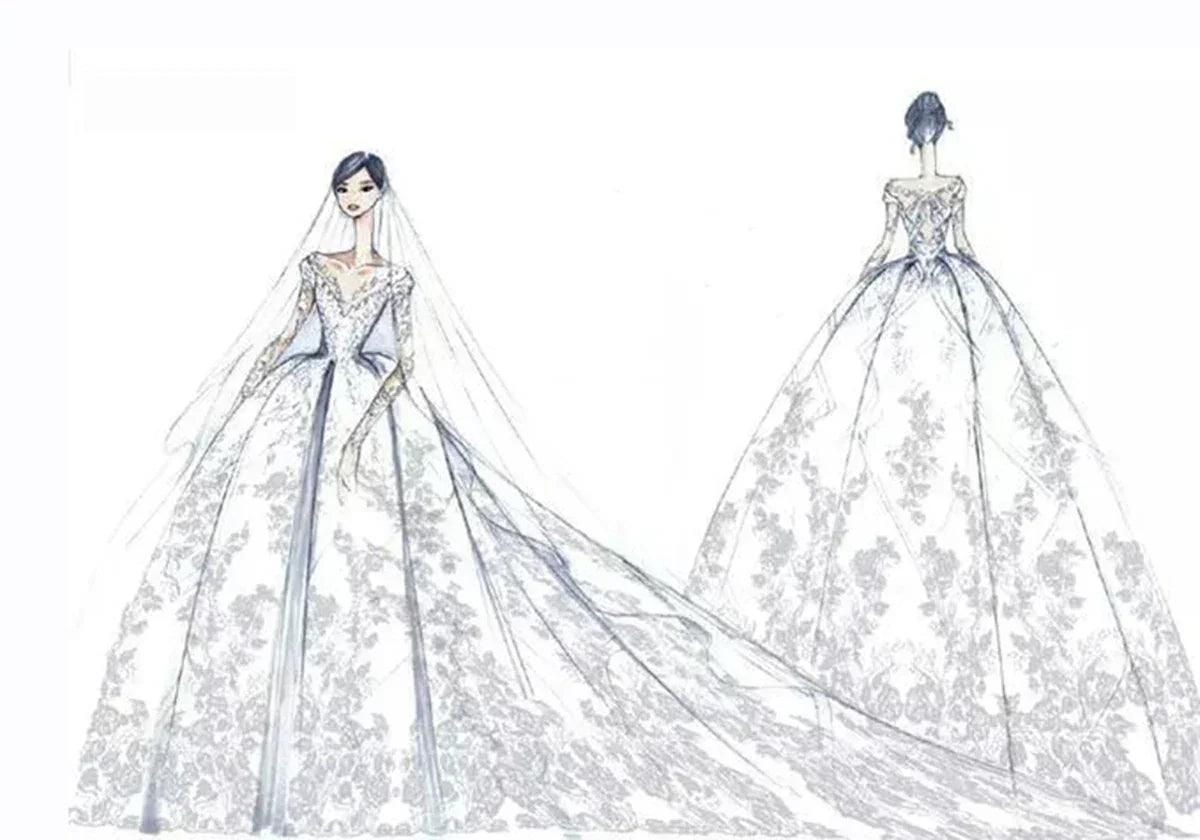Elegant lace wedding dresses for women 2025 luxury sleeveless deep v-neck sparkly bridal gowns sweetheart gown