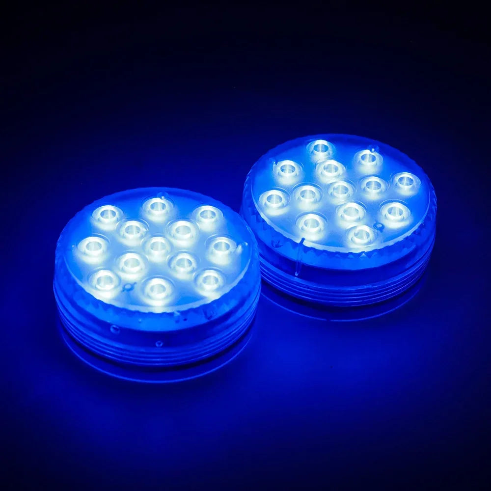 13 LEDs Magnetic Submersible LED Light Waterproof Underwater Light USB Rechargeable Swimming Pool Night Lamp With Suction Cups