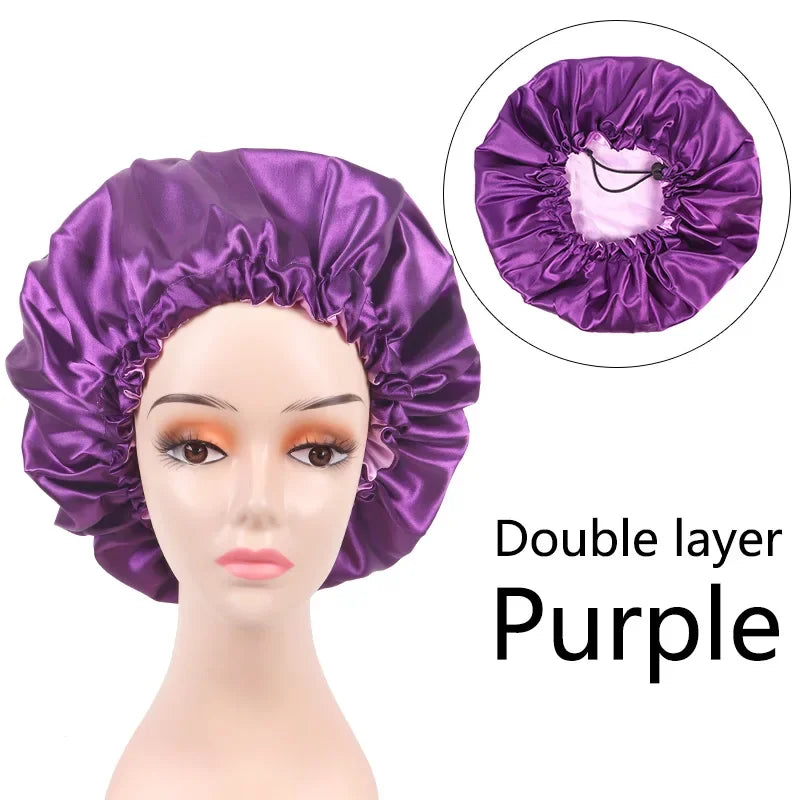 Satin Bonnet Silk Bonnet Hair Bonnet For Sleeping Satin Bonnet For Natural Hair Bonnets For Women Silk Bonnet For Natural Hair