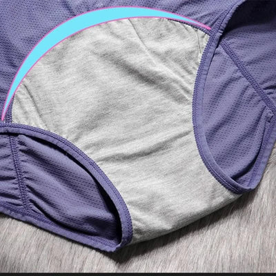 Leak Proof Menstrual Panties of Large Size Cotton Panties Women Sexy Physiological Underwear Plus Size Period Waterproof Briefs