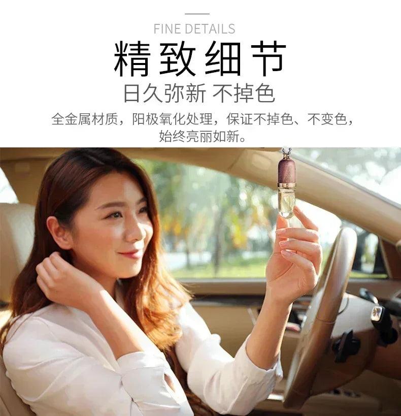 Luxury style car air freshener hanging perfume pendant auto essential oils bottle diffuser ornament accessories