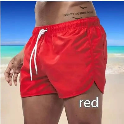 Summer Men's Swimwear Shorts Brand Beachwear Sexy Swim Trunks Men Swimsuit Low Waist Breathable Beach Wear Surf