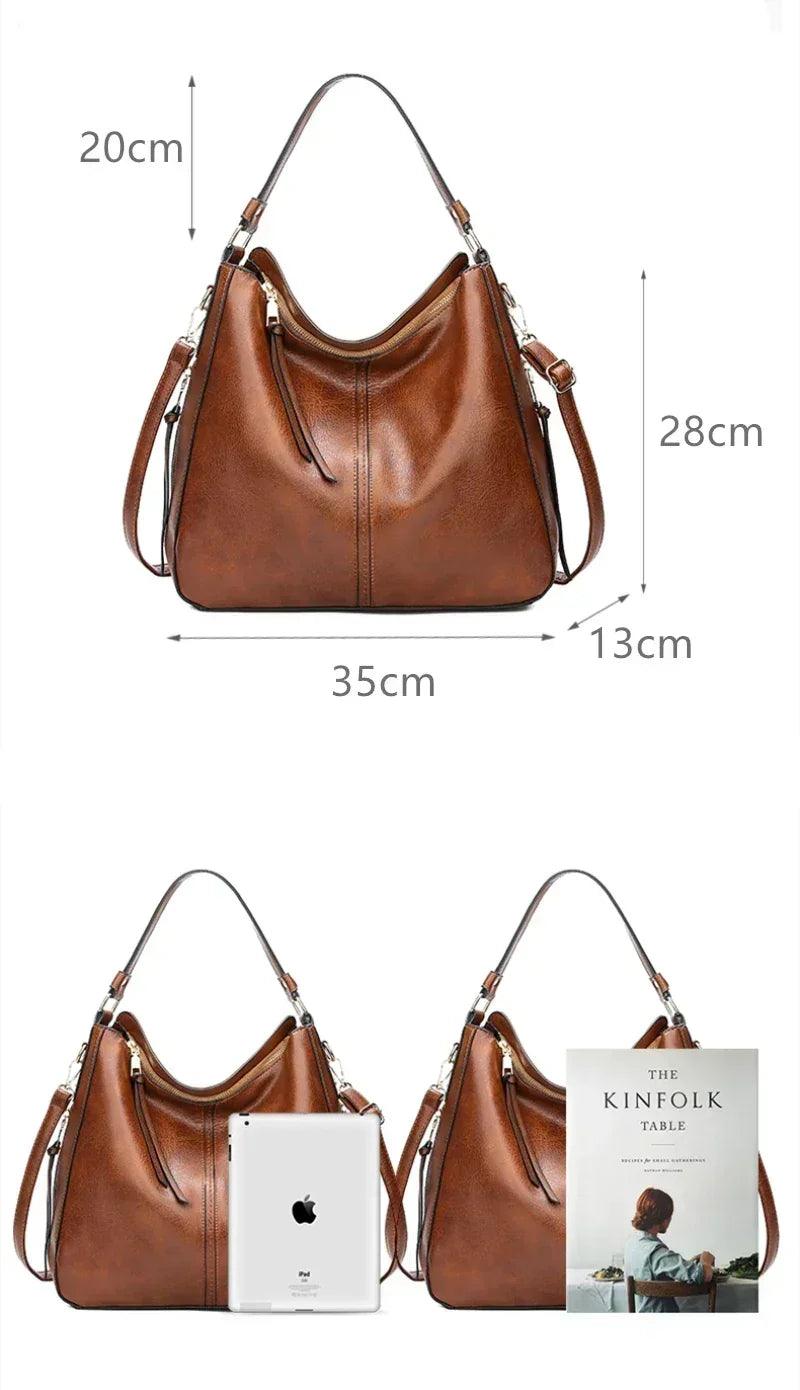 Luxury handbags women bags designer faux leather for hobos europe crossbody bag ladies vintage large tote