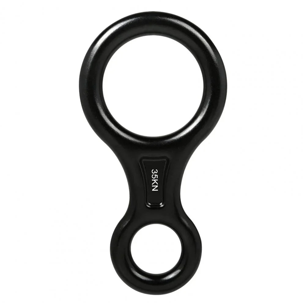 35KN Carabiner High Strength Wear-resistant Compact 8-shape 35KN Descender for Mountaineering
