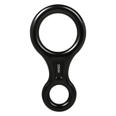 35KN Carabiner High Strength Wear-resistant Compact 8-shape 35KN Descender for Mountaineering