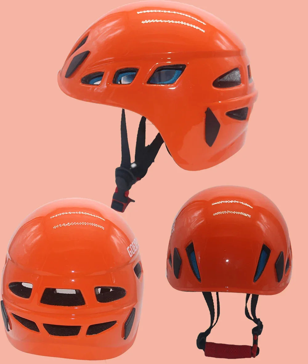 Goexplore Rock climbing Helmet Downhill Riding Mountaineering Tunnel Cable Drop Rescue Outdoor Equipment Sport Safety Helmet
