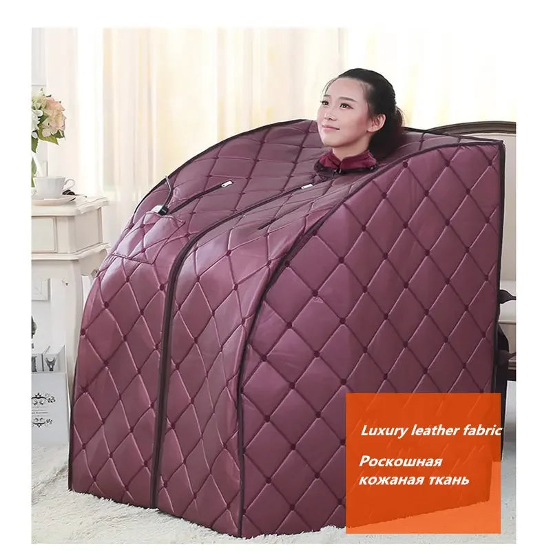 Luxury Far Infrared Portable Sauna  Slimming Weight Loss Negative Ion Detox Therapy  Radiant  Rejuvenator  Foot Heat Plate