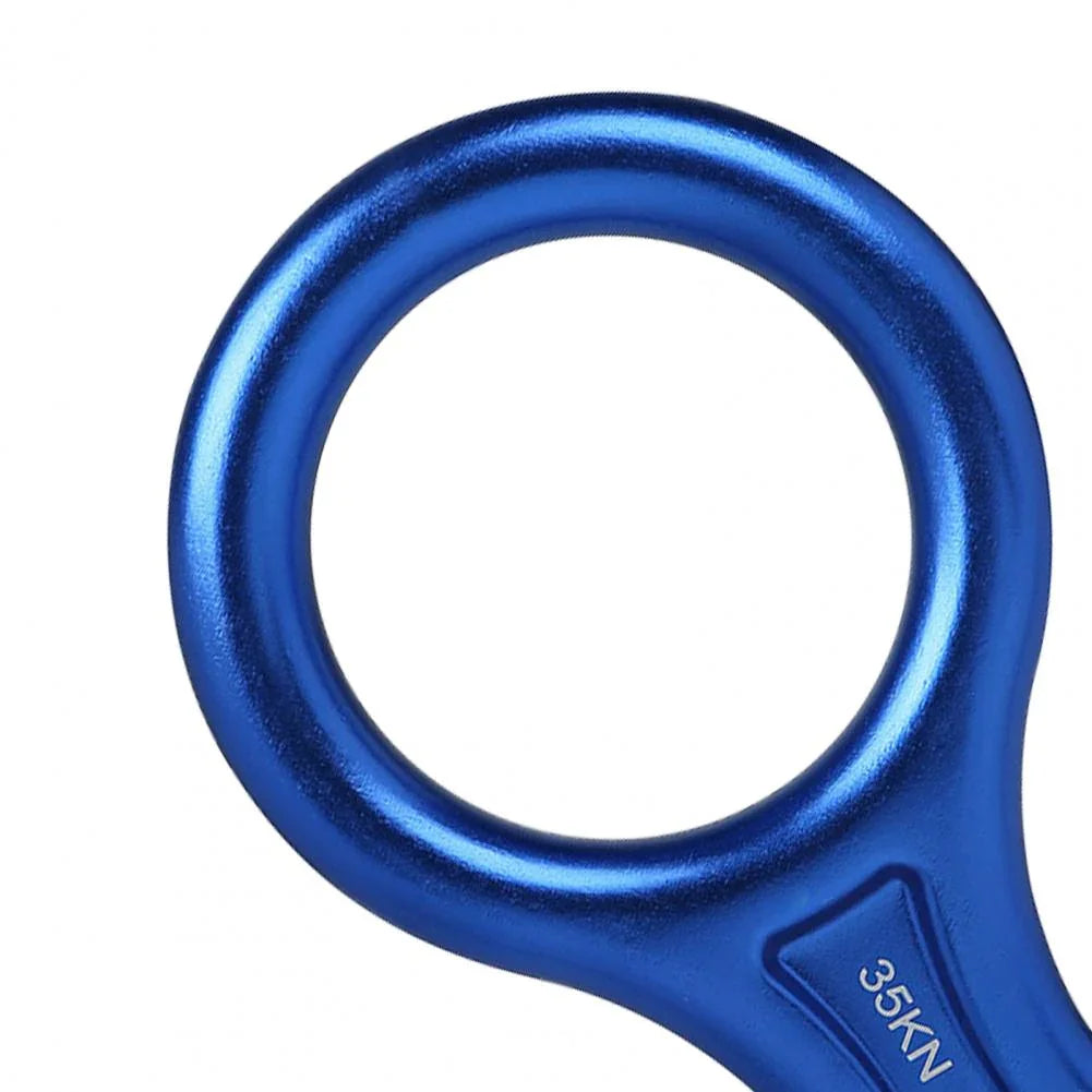 35KN Carabiner High Strength Wear-resistant Compact 8-shape 35KN Descender for Mountaineering