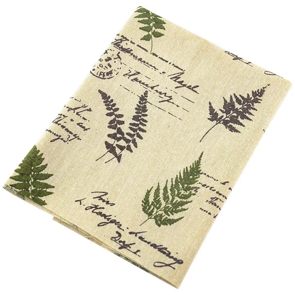 TERAMILA Sewing Material Tissu Tablecloth Print Grass Design Home Textile Cotton Linen Fabric Pillow Bags Curtain Cushion Pillow