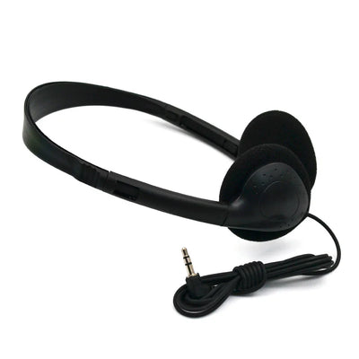 Head-mounted Computer Headset No Microphone Gaming Headset Noise Canceling Sports MP3 Earphone Wired Stereo Headset Universal