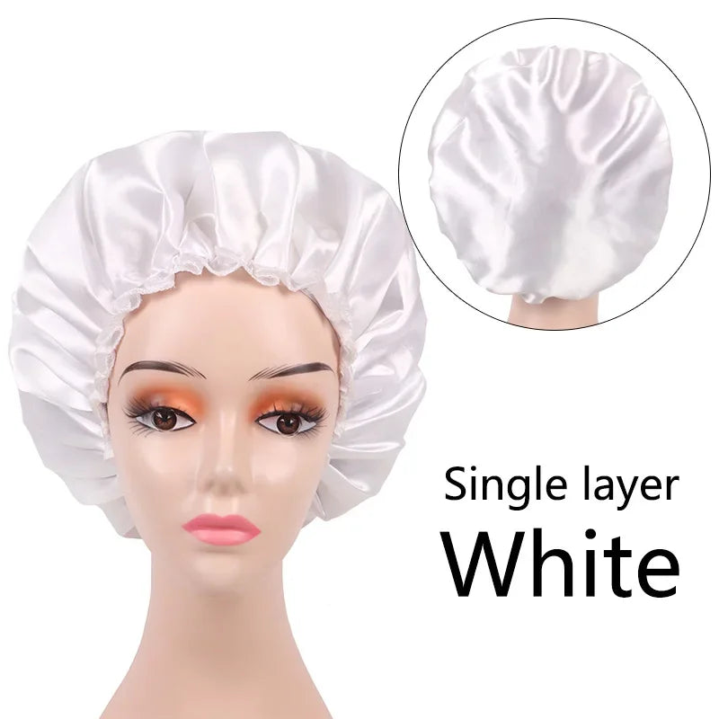Satin Bonnet Silk Bonnet Hair Bonnet For Sleeping Satin Bonnet For Natural Hair Bonnets For Women Silk Bonnet For Natural Hair
