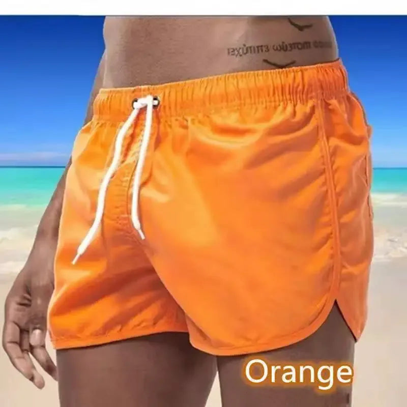 Summer Men's Swimwear Shorts Brand Beachwear Sexy Swim Trunks Men Swimsuit Low Waist Breathable Beach Wear Surf