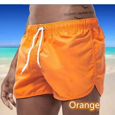 Summer Men's Swimwear Shorts Brand Beachwear Sexy Swim Trunks Men Swimsuit Low Waist Breathable Beach Wear Surf