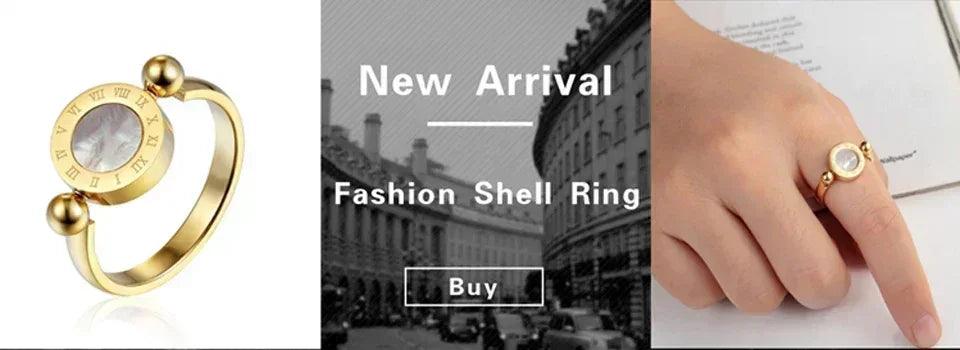 Luxury never fade 18k gold plated bold wide thick ring for women chunky link chain stainless steel strap finger rings