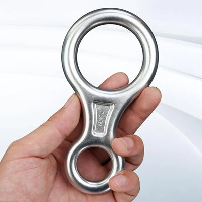 35KN Carabiner High Strength Wear-resistant Compact 8-shape 35KN Descender for Mountaineering