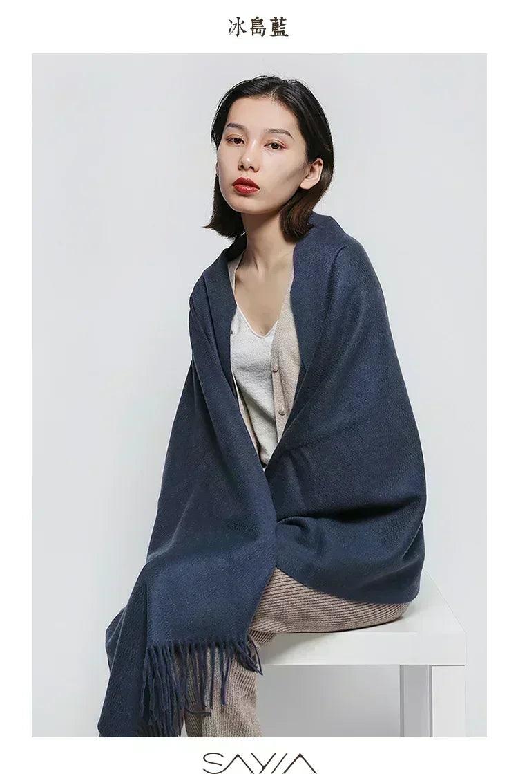 Soft cashmere big scarf for women shawl 200*70 cm real pashmina