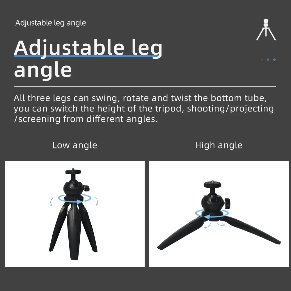Salange Portable Projector Camera Mobile Phone Mini Tripod Is Suitable For YG300 P62 J9 J15 Projector Other Stable Supports
