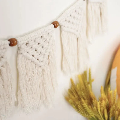Wall Hanging Decoration Tassel Macrame Hand-Woven Tapestry Bohemian Boho Home Apartment Bedroom Livingroom Hotel Shop Mall Decor