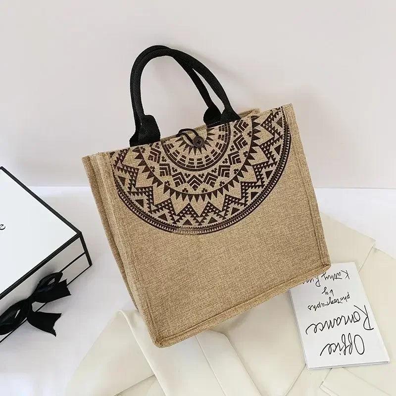 Canvas handbags for women fashion tote beach bags reusable shopping casual large capacity designer shoulder pouch