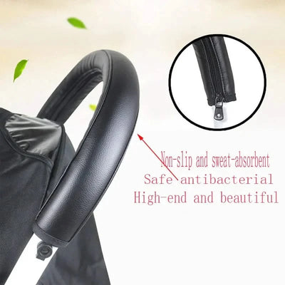 New Baby Stroller Handle PU Leather Baby Stroller Baby Stroller Armrest Box Babies Accessories Protective Cover