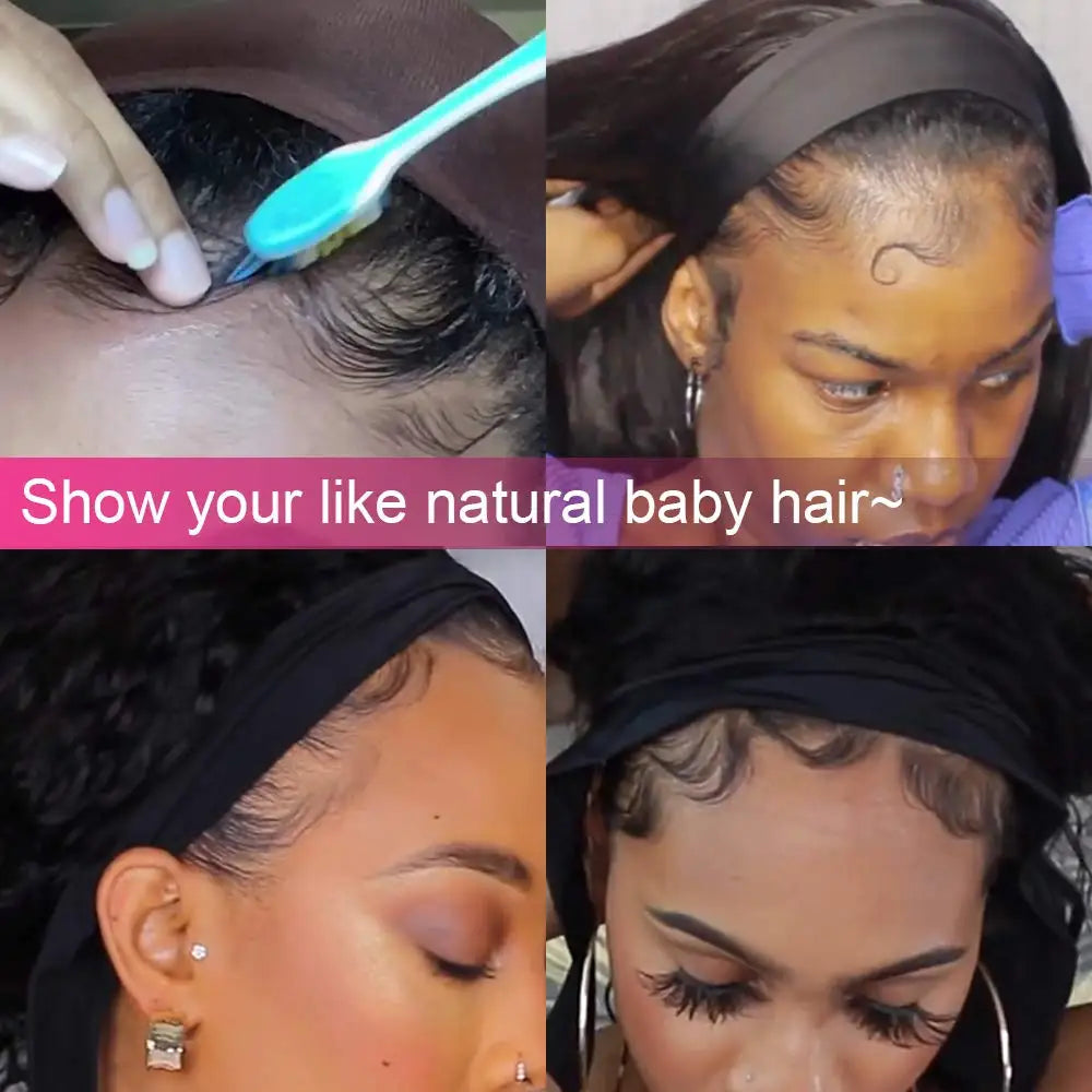 Headband Wig Human Hair Kinky Curly Wig Pixie Cut Wig Human Hair Wigs For Women Human Hair Curly Hair Perruque Cheveux Humain