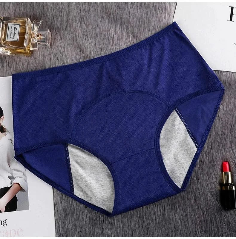 Leak Proof Menstrual Panties of Large Size Cotton Panties Women Sexy Physiological Underwear Plus Size Period Waterproof Briefs