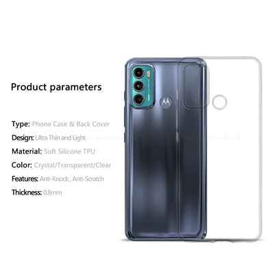 Silicone Phone Case For Motorola Moto G72 G52 G30 G40 Fusion G60s G53 G42 G32 G200 G22 G60 Clear Slim Soft TPU Back Cover