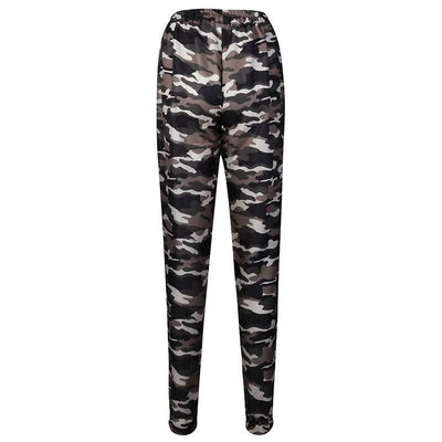 New Women Camo Cargo High Waist Hip Hop Trousers Pants Military Army Combat Camouflage Long Pants Hot Capris Plus Size S-2XL New