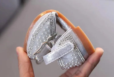 Children's  Comfortable  Princess Shoes | Kids Flat Shoes With Glittery Bow | Little Girl's Spring/Summer Fashion Sandals