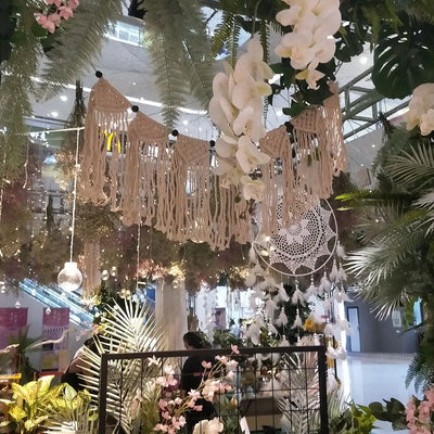 Wall Hanging Decoration Tassel Macrame Hand-Woven Tapestry Bohemian Boho Home Apartment Bedroom Livingroom Hotel Shop Mall Decor