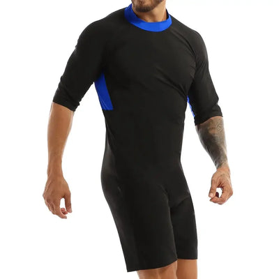 Swimwear Mens Leotard Swimsuit Shorty Wetsuit Diving Swimming Snorkeling Surfing Scuba Swim Bodysuit Jumpsuit Warm Swimwear