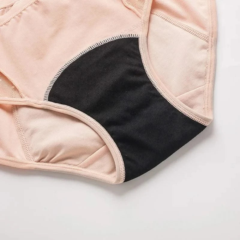 Women Menstrual Period Panties Underwear 4 Layers Plus Size Heavy Flow Absorbency Leakproof Physiological Sanitary Lingerie