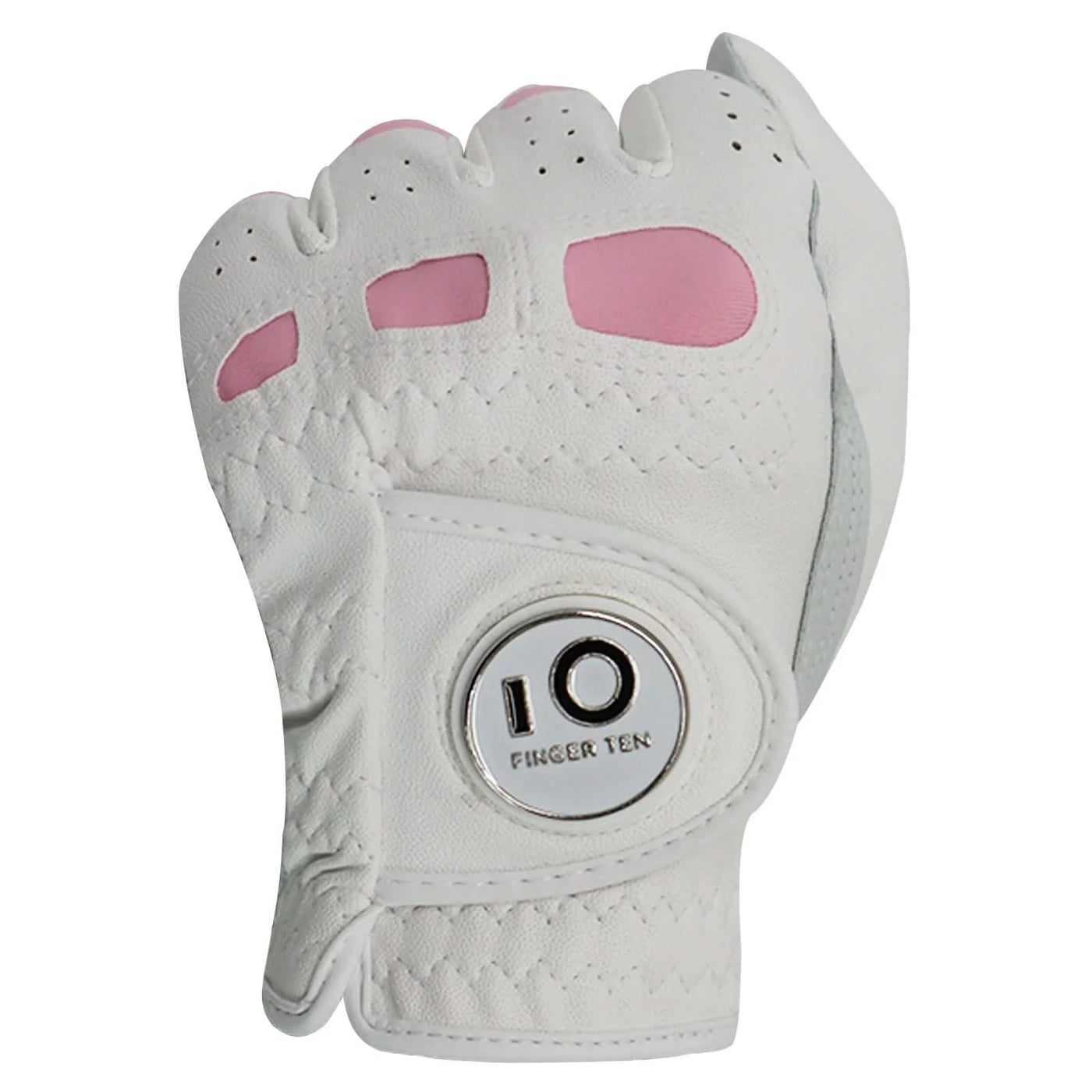 6 Pcs Rain Grip All Weather Womens Golf Gloves Ladies Left Hand Right Soft Cabretta Leather Glove with Ball Marker for Women