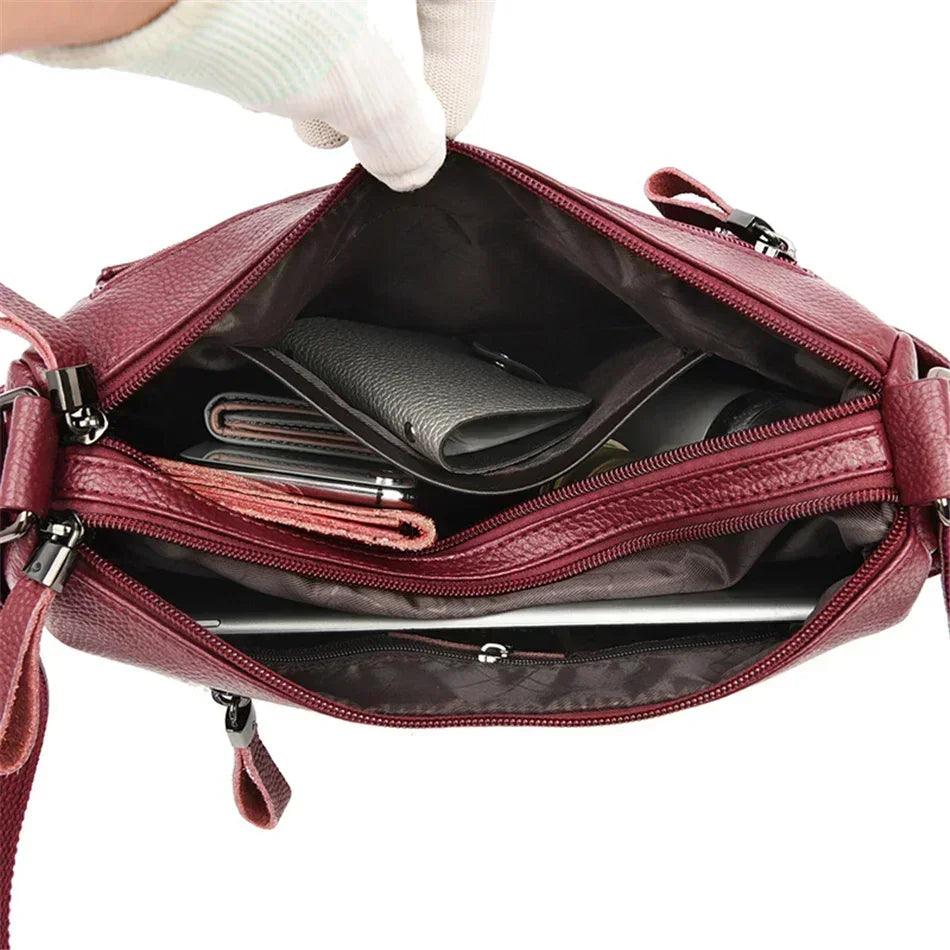 Genuine brand leather sac luxury handbags purse women bags designer shoulder crossbody messenger female 2021 waterproof