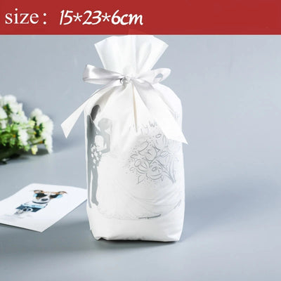 Christmas Gift Bag christmas candy bag Wedding  Party Drawstring Bag Christmas Decorations for Home New Year 2021 Presents
