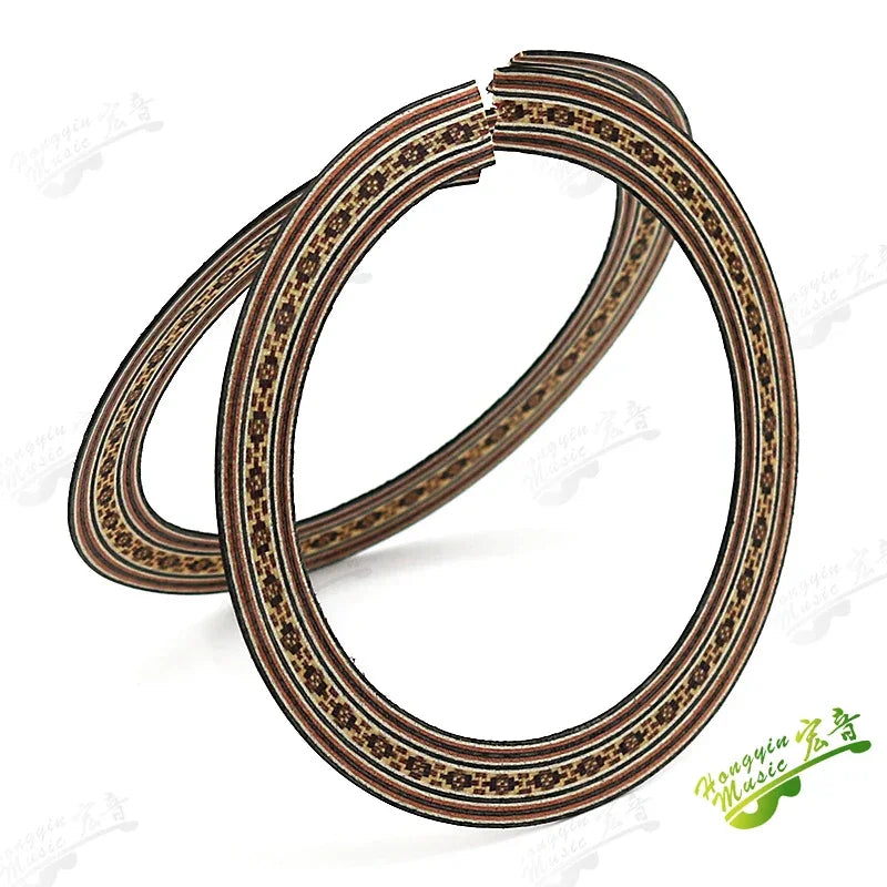 Ukulele Small Four-string Guitar Sound Hole Circle Rosewood Maple Abalone Color Shell Mosaic Caliber Pattern Ukulele Accessories