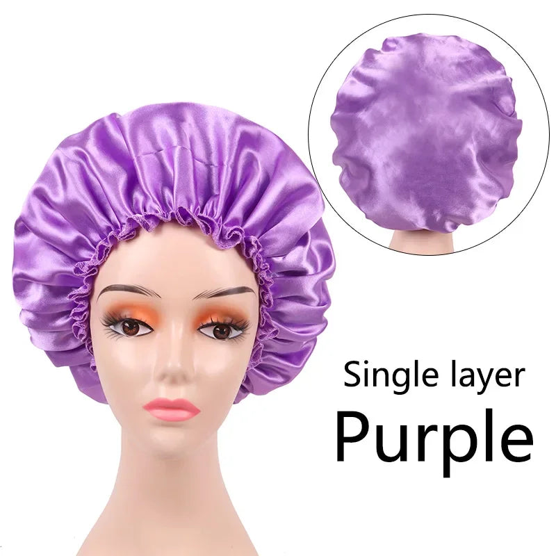 Satin Bonnet Silk Bonnet Hair Bonnet For Sleeping Satin Bonnet For Natural Hair Bonnets For Women Silk Bonnet For Natural Hair