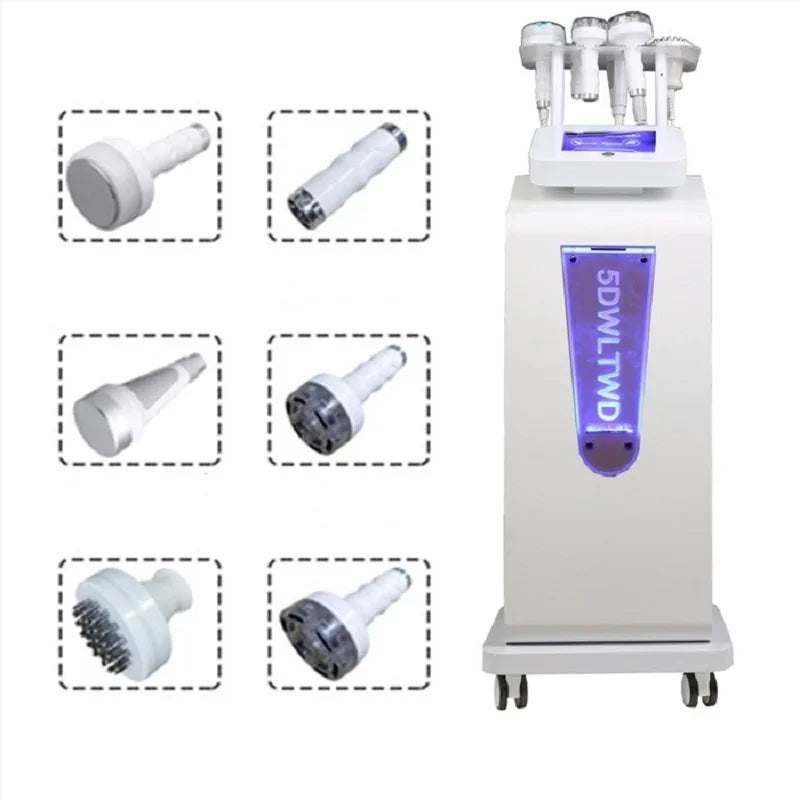 80k Cavitation Body Sculpture 5D Vacuum Cavitation Ultrasound 6 In 1 Body Slimming Massage Cellulite Removal Fat Burning Machine
