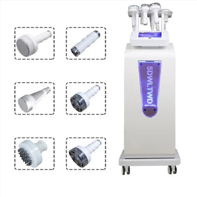 80k Cavitation Body Sculpture 5D Vacuum Cavitation Ultrasound 6 In 1 Body Slimming Massage Cellulite Removal Fat Burning Machine