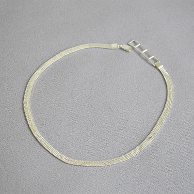 Brass With 925 Sterling Silver Wrap Choker Necklace Women Jewelry Runway Designer T Show Party  Gown Gothic Glam Japan Ins