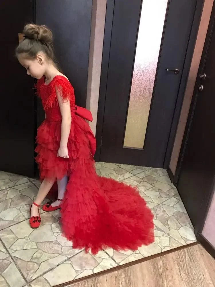 Kids Velvet Black, Pink, Red Leather High Heeled Shoes 3-15T | Girl's Princess Shoes For Party, Wedding, Dance | Children's Fashion