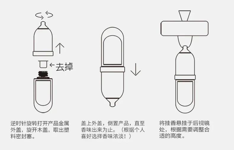 Luxury style car air freshener hanging perfume pendant auto essential oils bottle diffuser ornament accessories