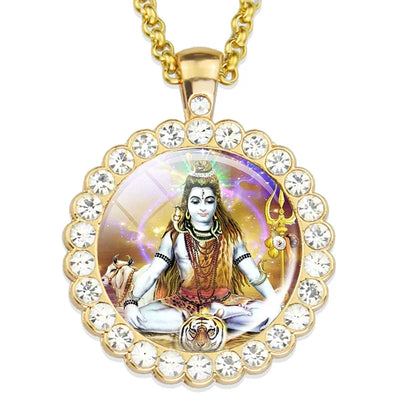 Lord Shiva Necklaces Shiva Nataraja Buddhist Jewelry Hinduism Lakshmi Pendant Amulet Necklace