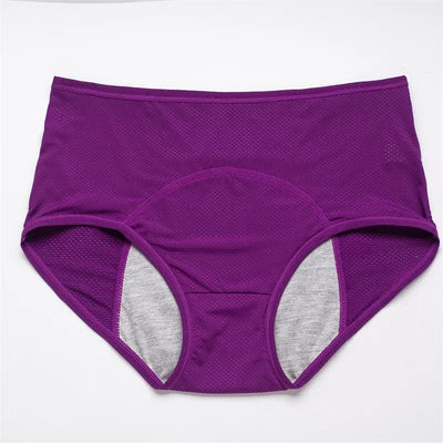 Menstrual Panties Women UnderwearPlus SizeLeak-proof ElasticHigh-waist  Physiological Mesh  Female Lingerie BikiniBriefs