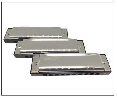 EASTTOP T10-3-3 set of 3 of Diatonic Harmonica 10 Hole 20 Tone Blues Diatonic Harmonica for Adults Beginners Professionals